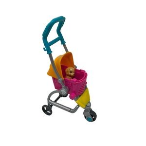 Barbie Doll Pet Dog Puppy Stroller Expandable Mattel 2019 w/‎ Puppy Dog